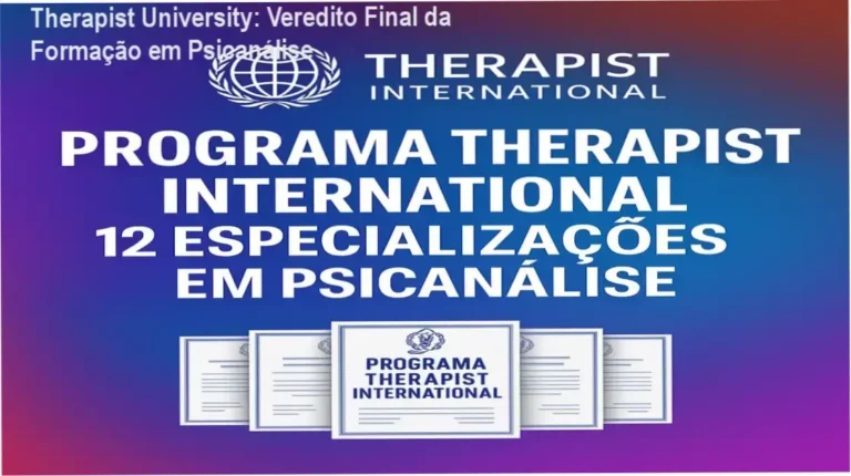 Therapist University Especialização em Psicanálise: funcionamento e visão interna