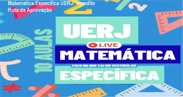 Estudante analisando o material do curso UERJ Matemática Específica Rota da Aprovação em um tablet