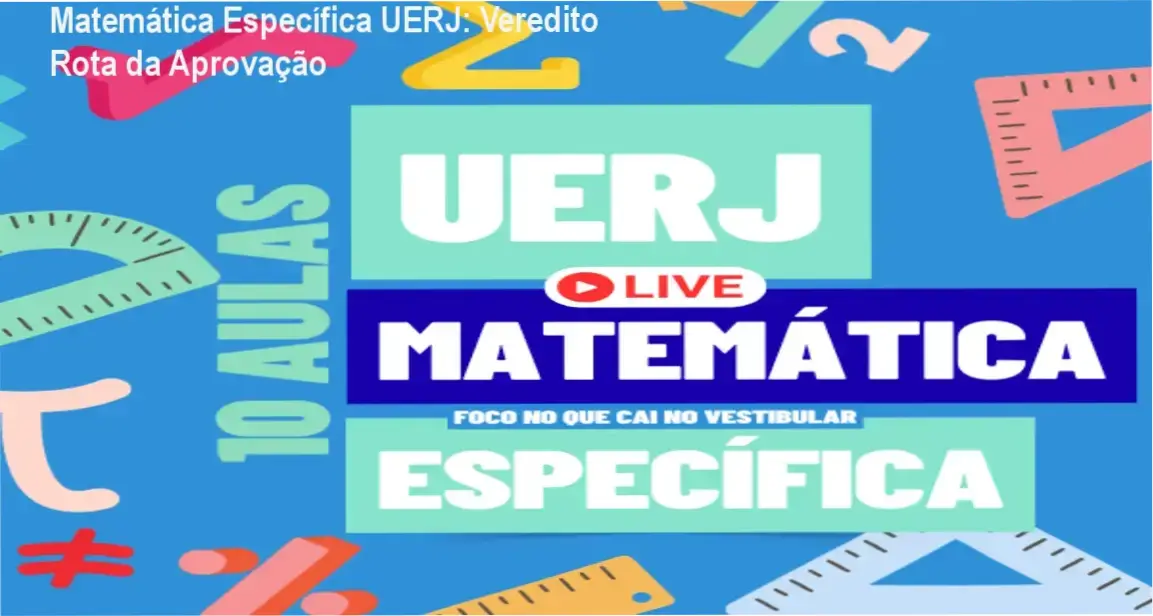 Estudante analisando o material do curso UERJ Matemática Específica Rota da Aprovação em um tablet