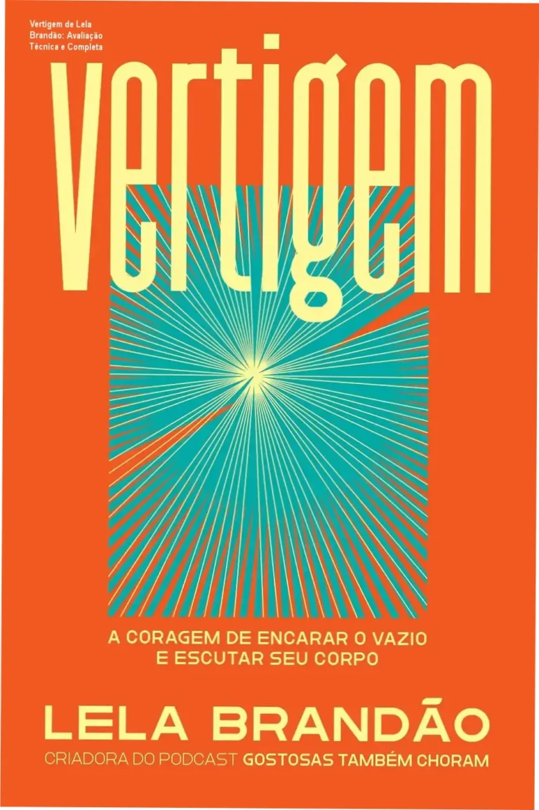 Capa do livro Vertigem de Lela Brandão sobre autoestima e reconexão corporal