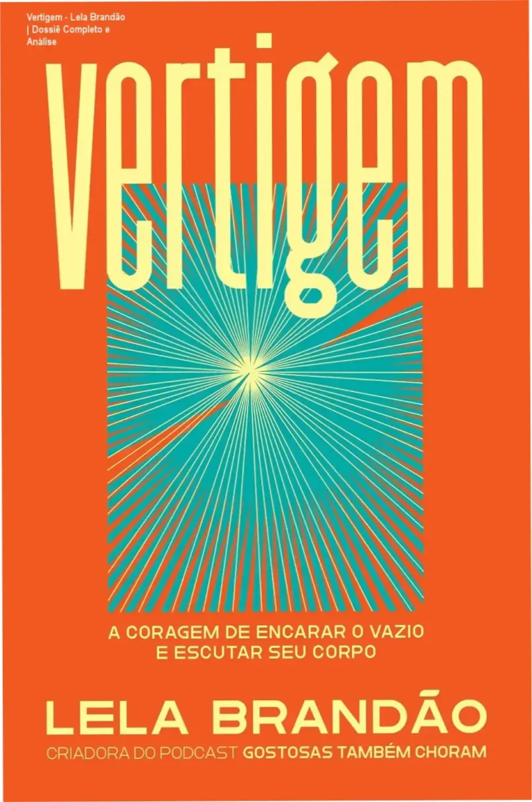 Capa do livro Vertigem de Lela Brandão sobre reconexão corporal e saúde mental