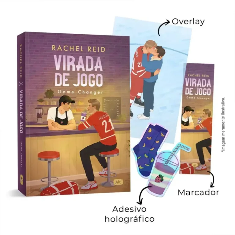 Capa do ebook Virada de Jogo de Rachel Reid, romance esportivo de Gay Literatura