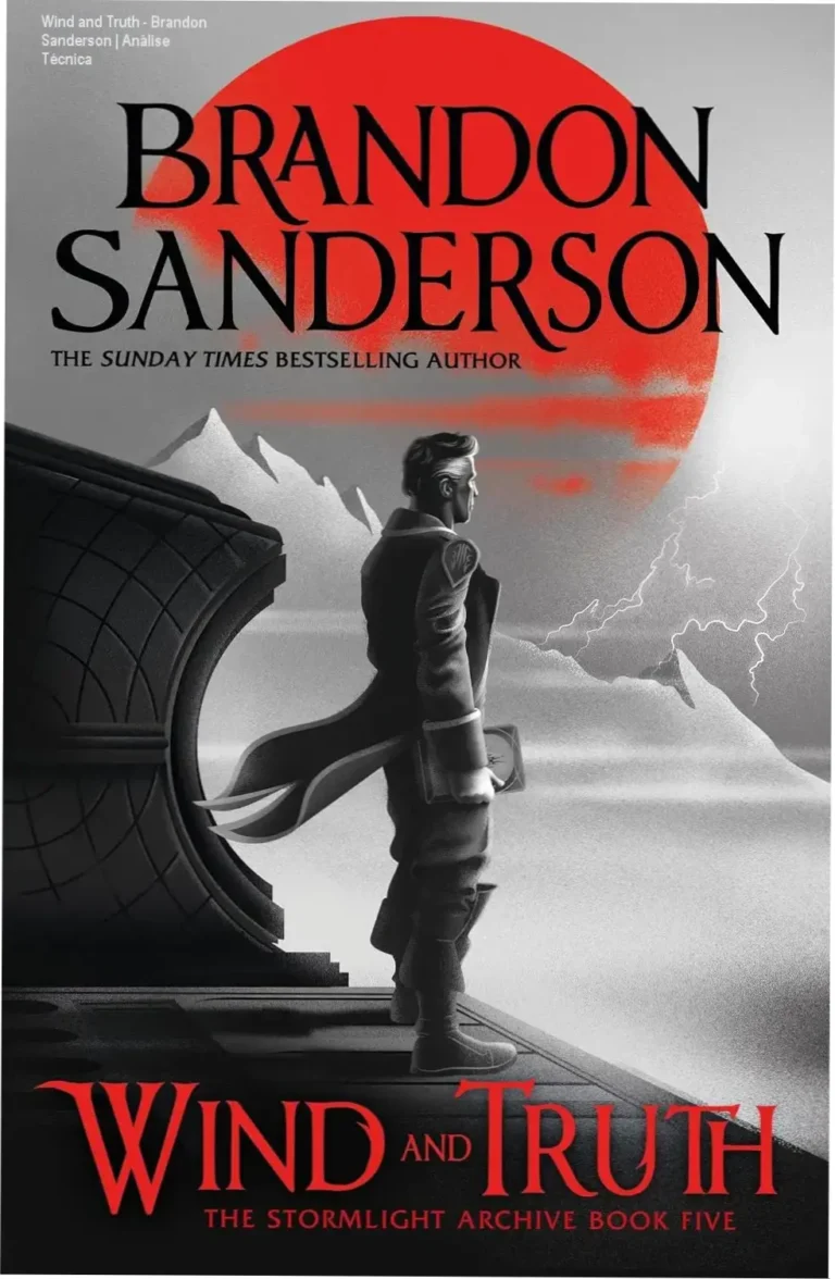 Capa do ebook Wind and Truth de Brandon Sanderson, quinto volume da série The Stormlight Archive.