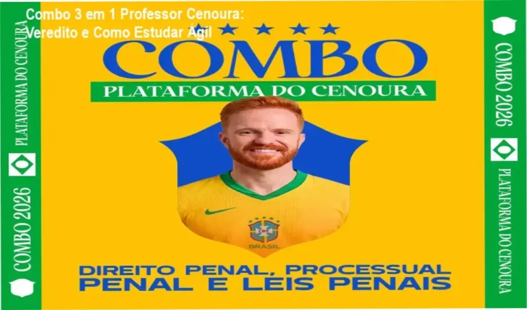 Materiais de estudo do Combo 3 em 1 do Professor Cenoura com tecnologia QR Code para concursos