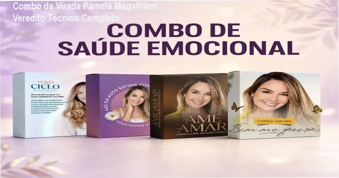 Pamela Magalhães apresentando o Combo da Virada para desenvolvimento da autoestima e amor-próprio