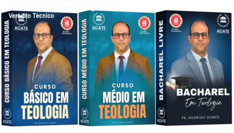 Material didático e certificação do Super Combo Teológico do Pastor Rodrigo Gomes com selo CGADB