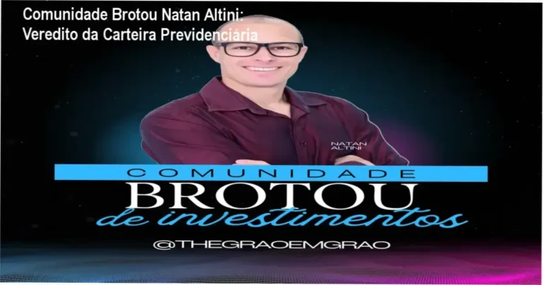 Infográfico da metodologia de construção de carteira previdenciária da Comunidade Brotou de Natan Altini