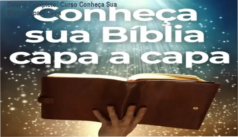Interface do curso Conheça Sua Bíblia Capa a Capa com materiais de estudo e suporte
