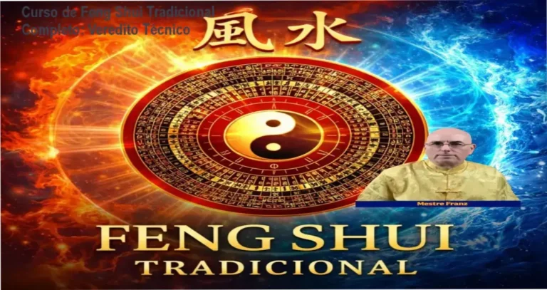 Representação técnica de harmonização energética do Curso de Feng Shui Tradicional Completo