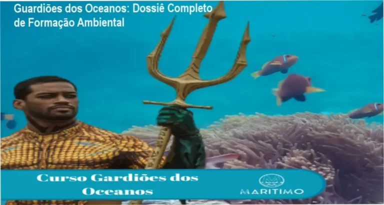 Especialista analisando a metodologia de conservação marinha do curso Guardiões dos Oceanos