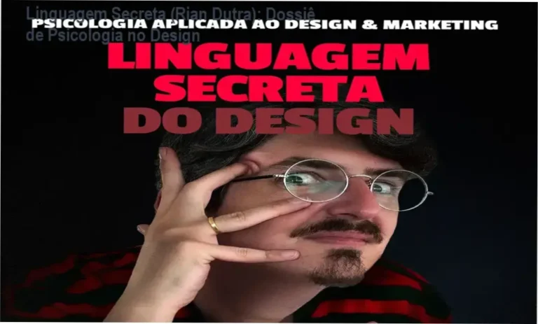 Interface do treinamento Linguagem Secreta de Rian Dutra sobre psicologia aplicada ao design e marketing
