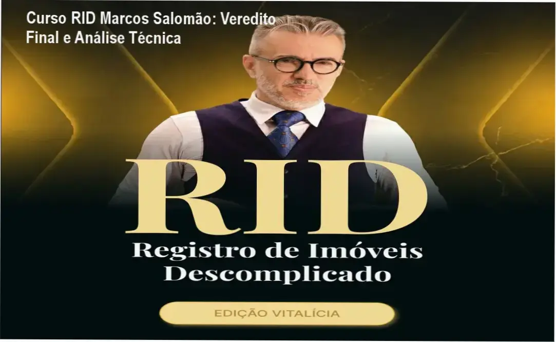 Professor Marcos Salomão apresentando a metodologia do Curso Registro de Imóveis Descomplicado RID
