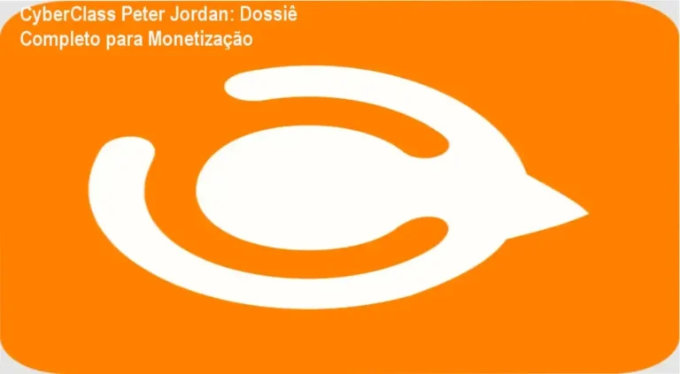 Interface do portal CyberClass de Peter Jordan com foco em cursos de monetização digital