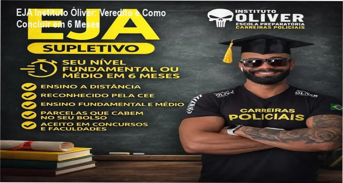 Estudante utilizando plataforma EAD do Instituto Óliver para concluir o EJA Online