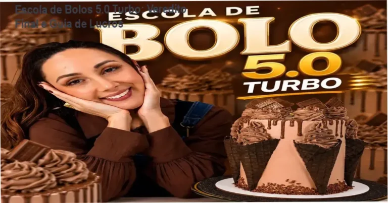 Interface do curso Escola de Bolos 5.0 Turbo com módulos de confeitaria e vendas