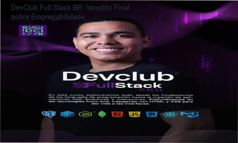 Interface da Formação DevClub Full Stack BR focada em transição de carreira para programação