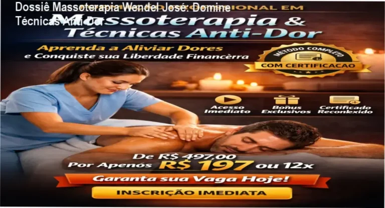 Aplicação de manobras de massoterapia profissional para alívio de dores musculares