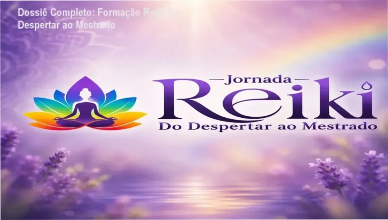 Representação da Formação Reiki Do Despertar ao Mestrado com foco em certificação profissional ABRATH