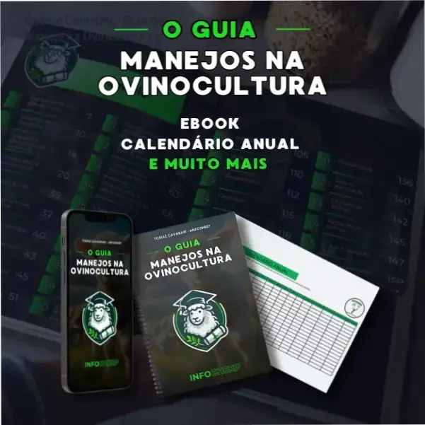 Capa do Guia de Manejo na Ovinocultura com planilhas de controle de rebanho