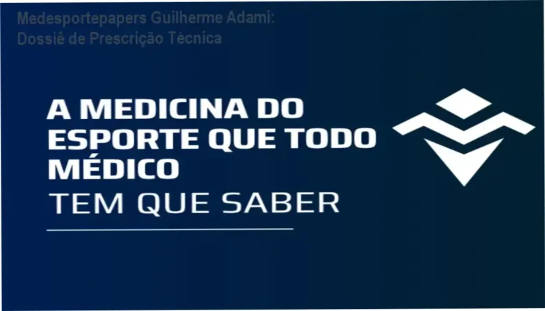 Interface do curso medesportepapers de Guilherme Adami sobre medicina do esporte para médicos