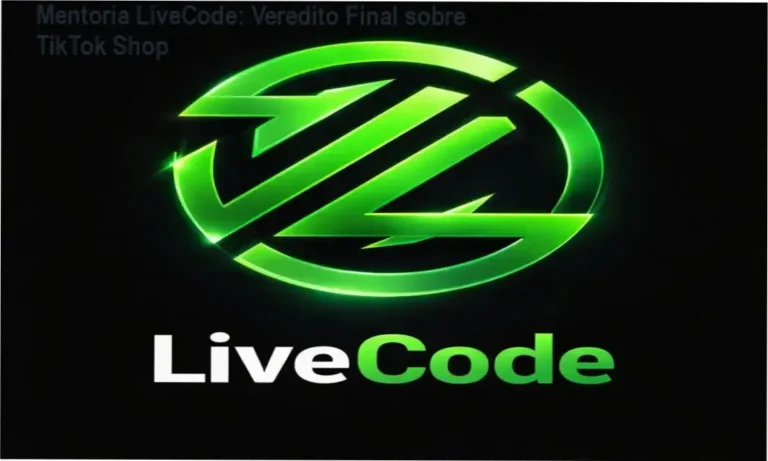 Interface de vendas do TikTok Shop aplicando a metodologia da Mentoria LiveCode