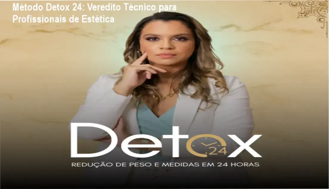 Profissional de estética aplicando protocolo do Método Detox 24 para redução de medidas