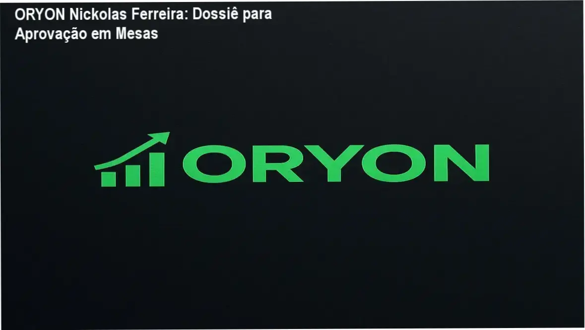 Interface de trading profissional ilustrando a metodologia ORYON de Nickolas Ferreira