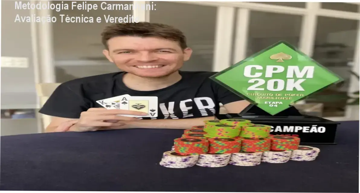 Interface do curso Metodologia Felipe Carmanhani com foco em estratégias de poker profissional