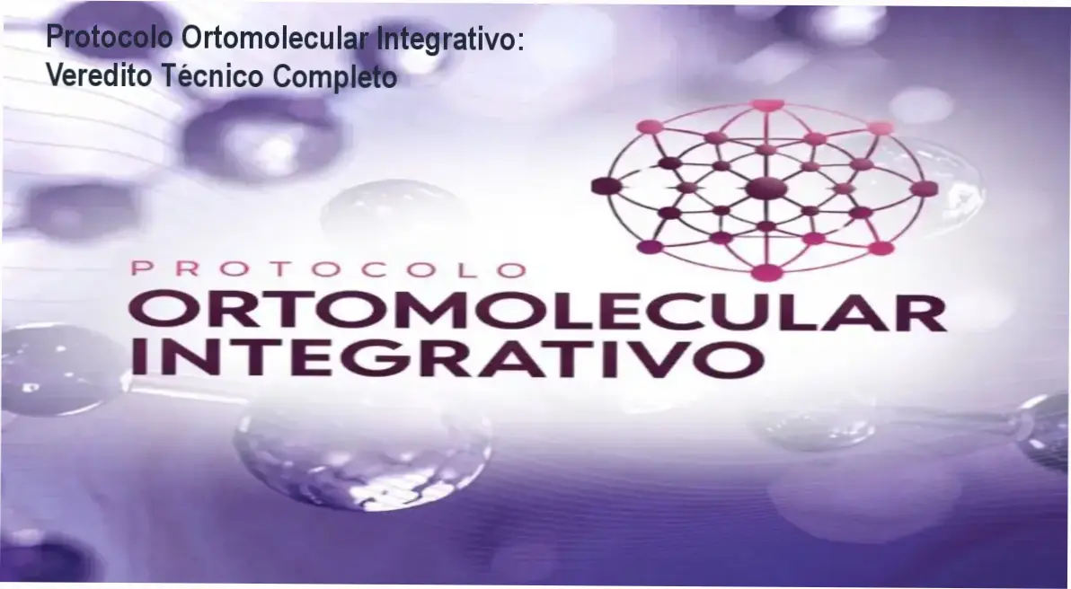 Representação do curso Protocolo Ortomolecular Integrativo com foco em bioquímica funcional e suplementação