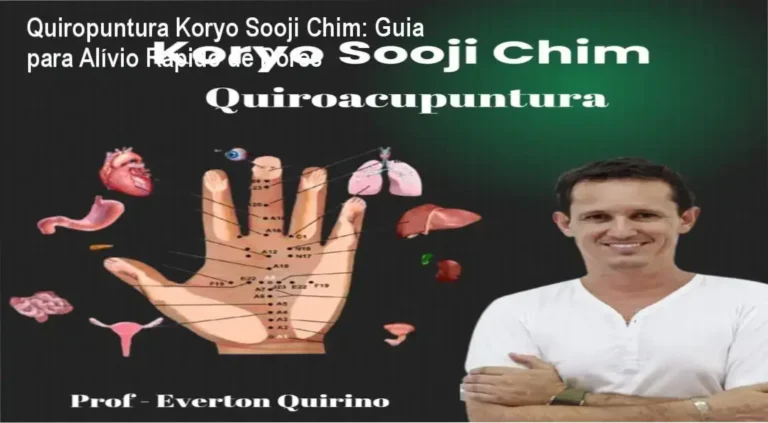 Aplicação da técnica de Quiropuntura Koryo Sooji Chim nas mãos para alívio de dores