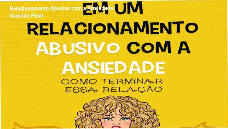 Capa do ebook Em um Relacionamento Abusivo com a Ansiedade focado em saúde emocional