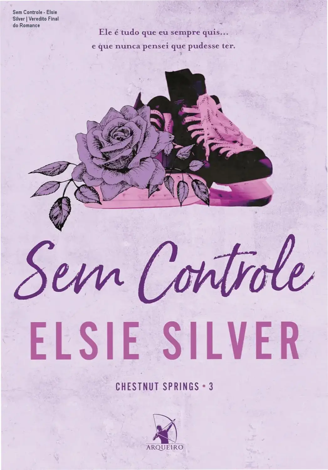 Capa do livro Sem Controle de Elsie Silver destacando o romance entre Jasper e Sloane