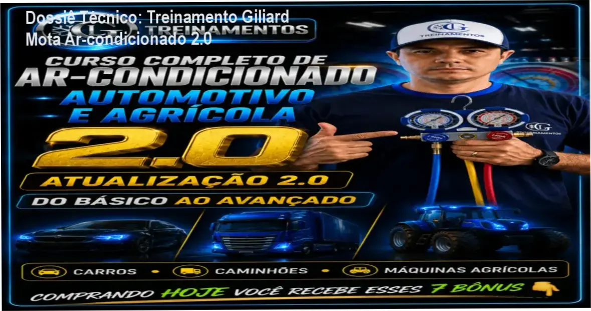 Interface do Treinamento Giliard Mota de Ar-condicionado Automotivo e Agrícola 2.0
